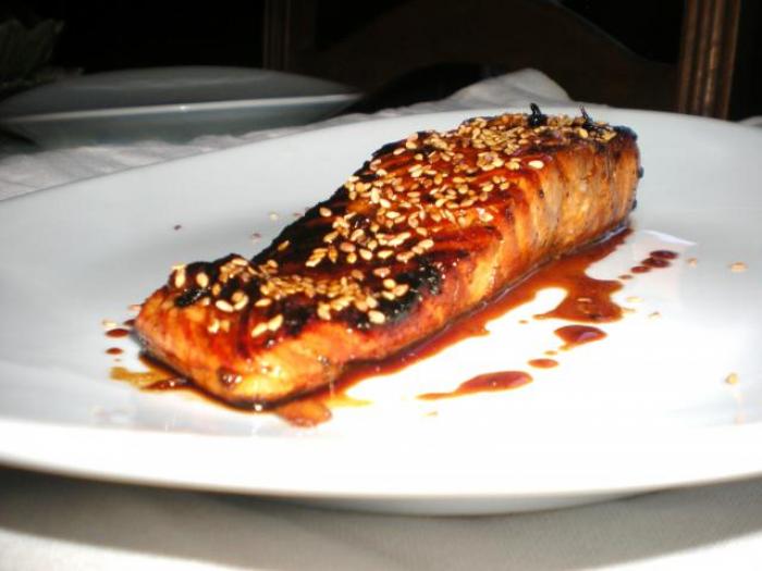 Pavé-de-saumon-miel-soja